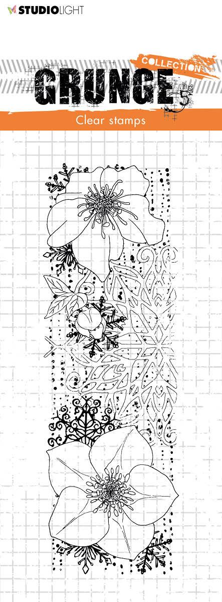 SL Tampon Transparent Hellébore Grunge 52x148x3mm 1 pc n°100