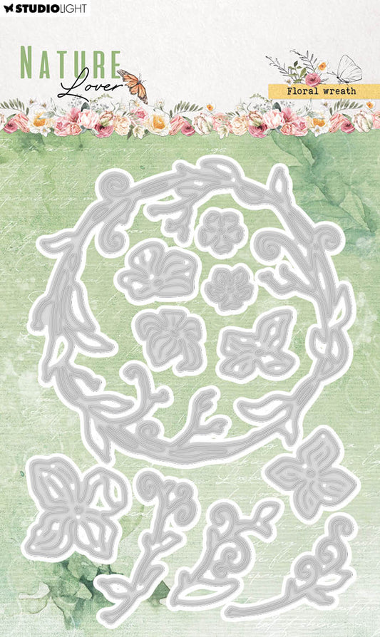SL Cutting Dies Floral Wreath Nature Lover 101x143x1mm 11 PC nr.771