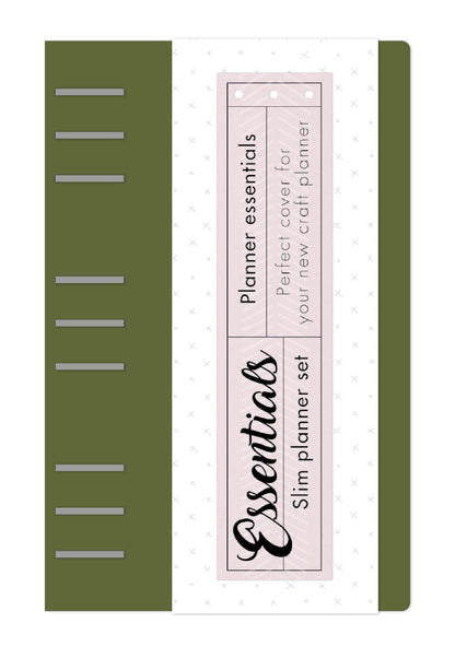 SL Slim Planner Olive Green Planner Essentials 160x250x30mm 1 PC nr.04