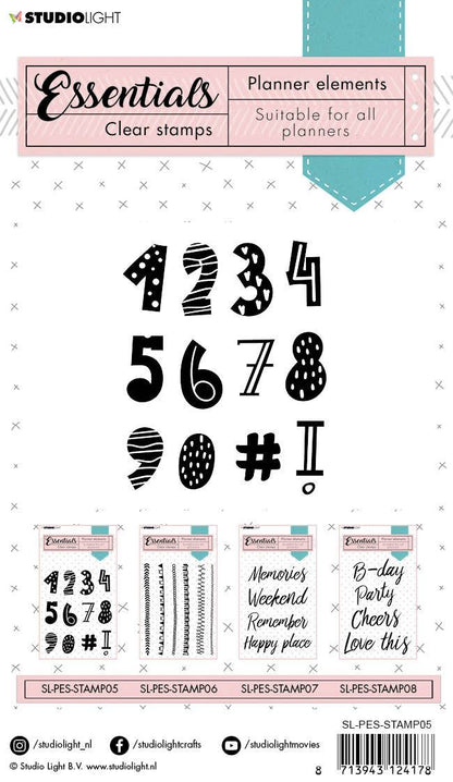 SL Clear Stamp Numbers Planner Essentials 105x148mm nr.05