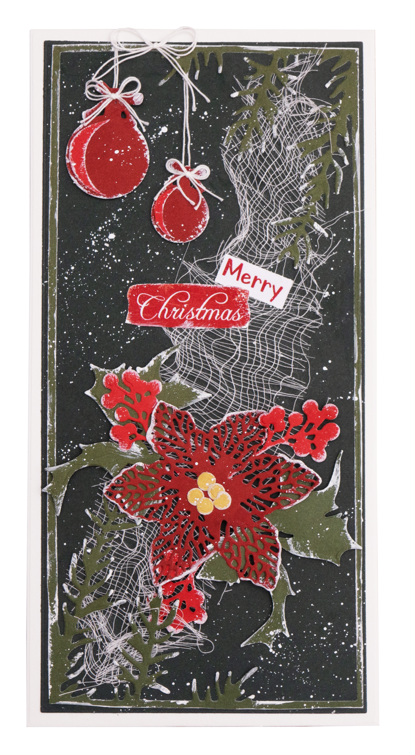 SL Cutting Die Holly/Berries Sending Joy 97x147mm nr.50