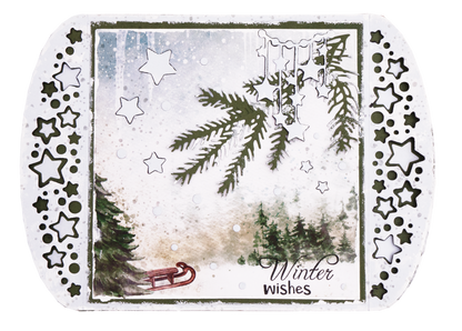 SL Cutting Die Card Shape Sending Joy 148x205mm nr.54