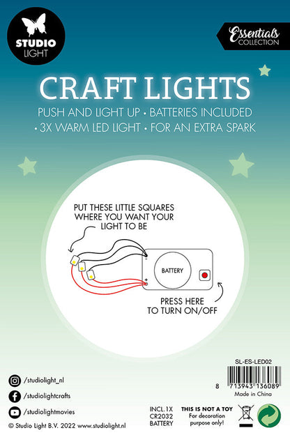 SL Craft Lights Piles Incluses Outils Essentiels 150x100x10mm 3 Pièces n°02