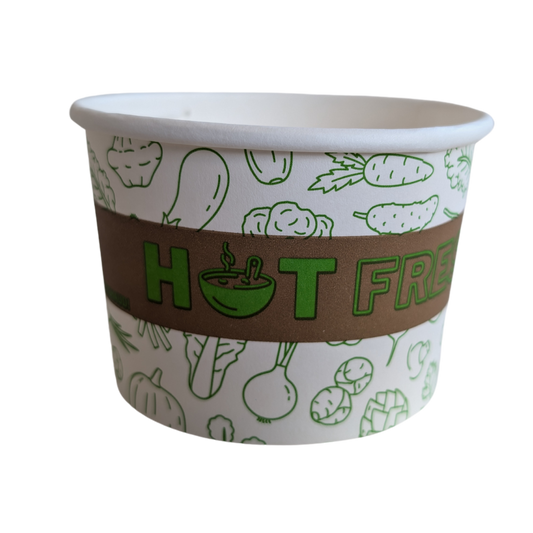 Gobelet à soupe en papier imprimé 8 oz
