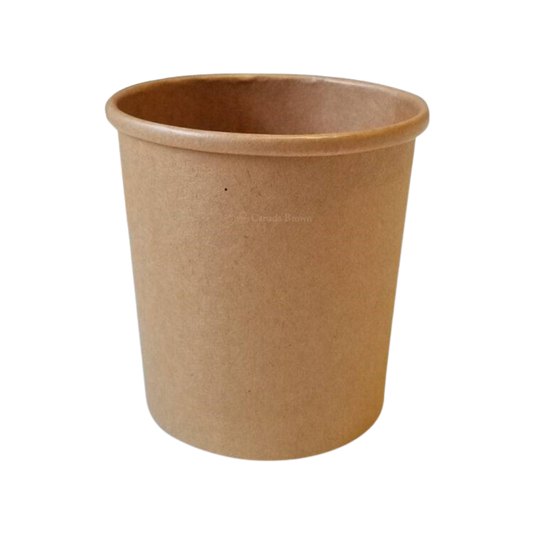 Contenants à soupe en papier kraft de 32 oz
