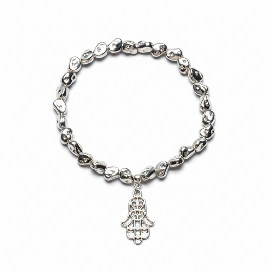 Bracelet breloque Hasma en plaqué argent