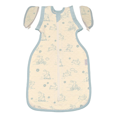 Bamboo Newborn Cocoon Sack 1 TOG (Go Go Bunny Print)