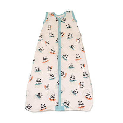 Bamboo Classic Sleeping Sack w/Detachable Sleeves 1 TOG(Surfs Up Panda Print)