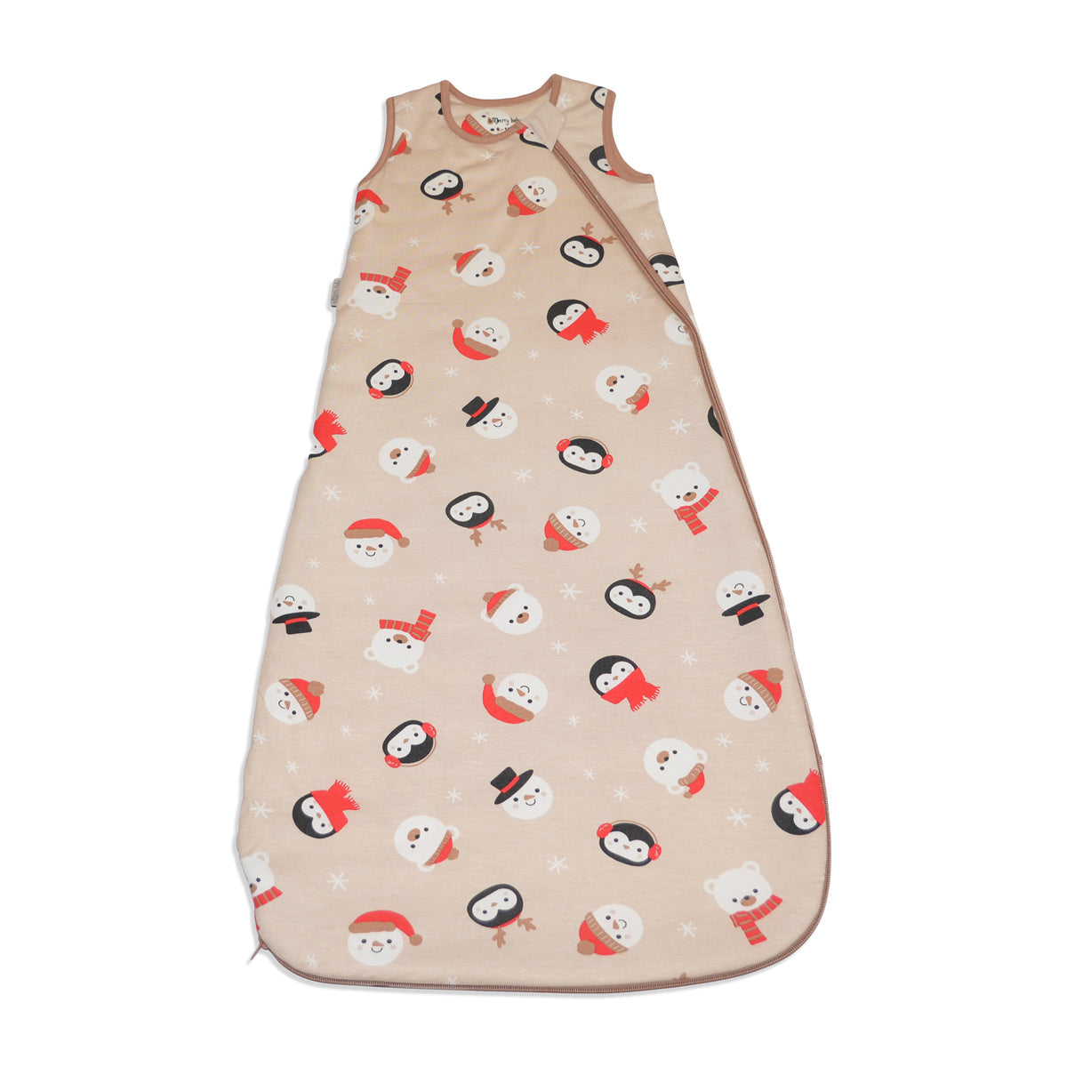 Bamboo Sleeping Sack 1.0 TOG (Snowy Faces Print)
