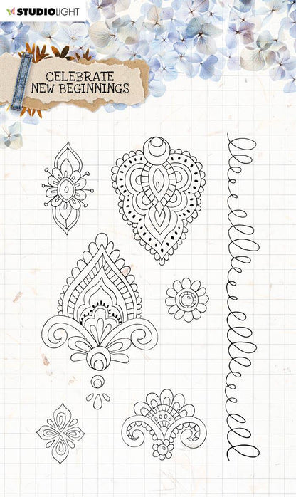 Clear Stamp Celebrate New Beginnings 105x148mm nr.516