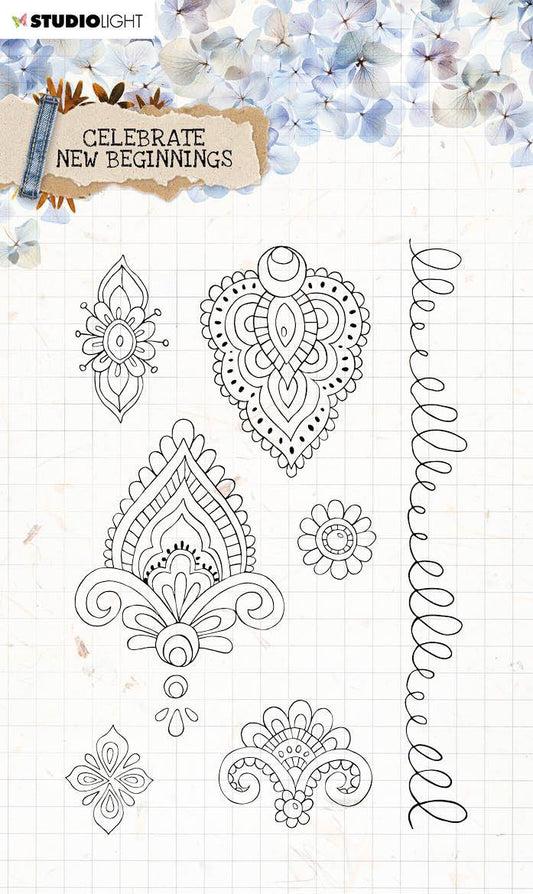 Clear Stamp Celebrate New Beginnings 105x148mm nr.516