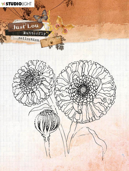 Just Lou Clear Stamp Butterfly Collection 110x110mm nr.16
