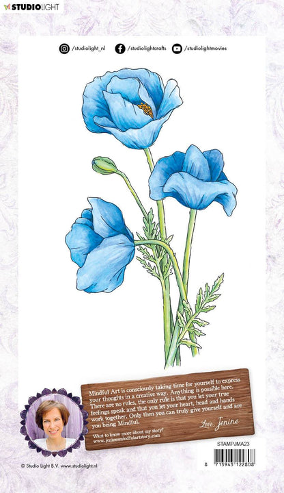 Jenine's Mindful Art Clear Stamp Poppy Time to Relax 2.0 148x210mm nr.23