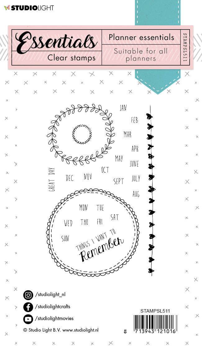 Tampon transparent "Planner Essentials" n°511