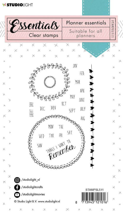 Tampon transparent "Planner Essentials" n°511