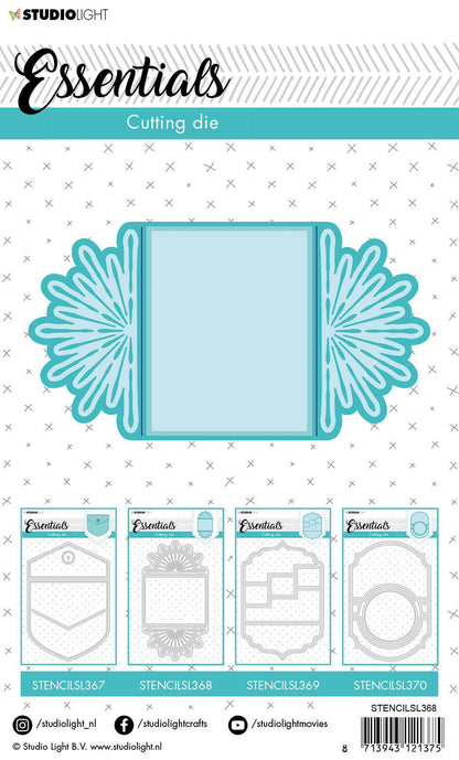 Cutting & Embossing Die Cardshape Trilogy Flower Essentials 114x209mm nr.368
