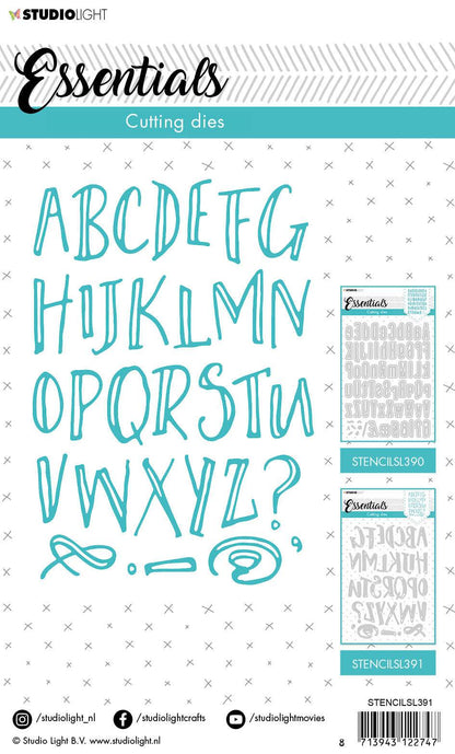 Cutting Die Alphabet Mixed Media Essentials 137x197mm nr.391