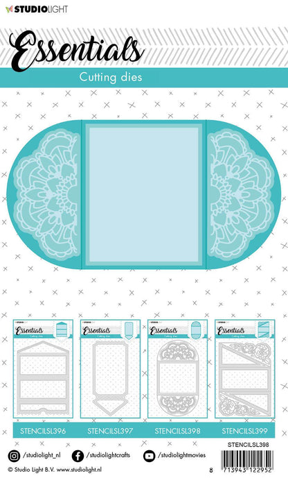 Cutting Die Cardshape Doily Essentials 115x210mm nr.398