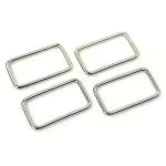 Sallie Tomato Lot de quatre anneaux rectangulaires 3,8 cm