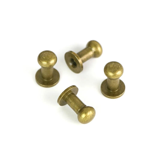 Boutons cloutés hauts : Lot de 4 anciens