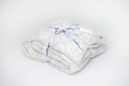 Blushing Beige & Off White Leopard 2.0 Print Extended Throw