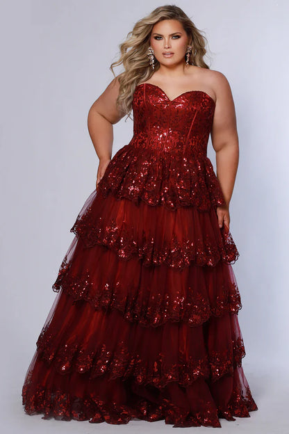 PLUS SIZE RUFFLE DRESS