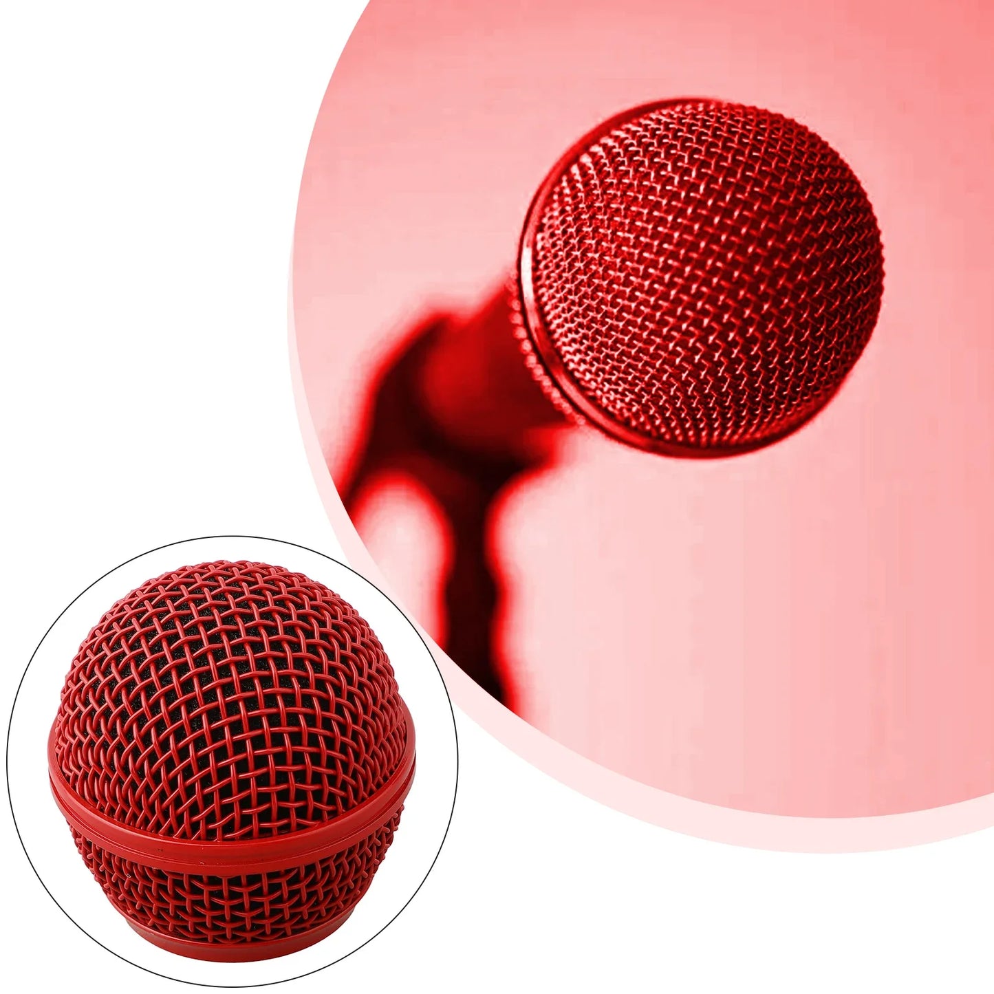 Tête de remplacement de Microphone en acier, 1 pièce, couvercle de Grille de micro pour 58 microph pour Shure Beta, accessoires de remplacement de Microphone