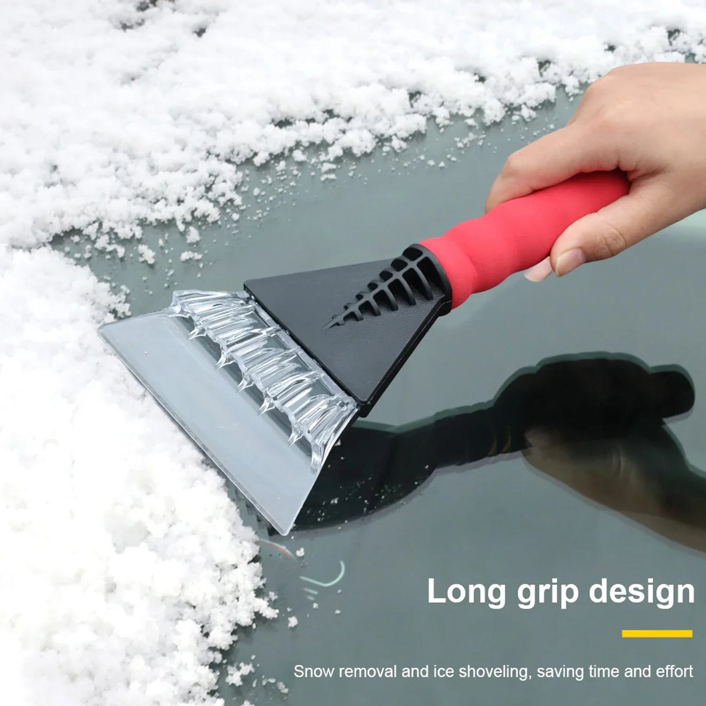 Ice Scraper for Car, Windshield Ice Breaker, Quick Clean, Glass Brushes, Snow Removal Tool, Automotive Window, Winter Snow Brushes, Shovel
