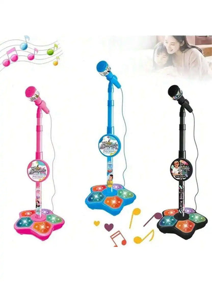 Studio-Level Wireless Karaoke Microphone for Kids - 108 RGB LED Voice-Activated Mic with 200+ Sound Effects & APP Contr