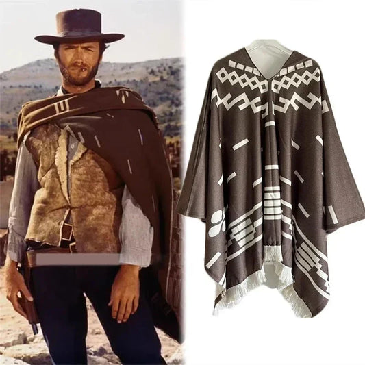 cowboy film Game RDR2 Western Style Denim Shawl Marksman Cosplay Costumes Halloween Carnival Party Outfit For Man