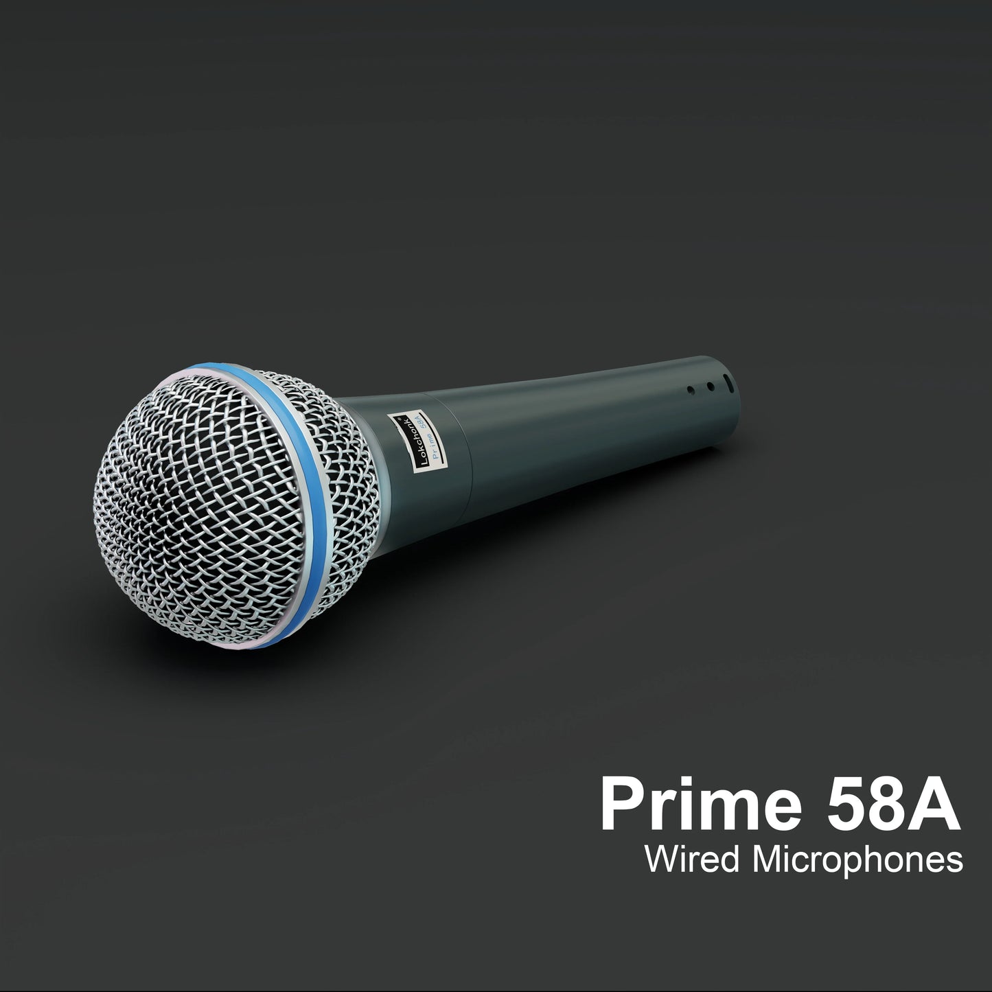 Prmie 58A Microphone dynamique cardioïde micro filaire professionnel pour scène chant karaoké Podcast Studio enregistrement Vocal
