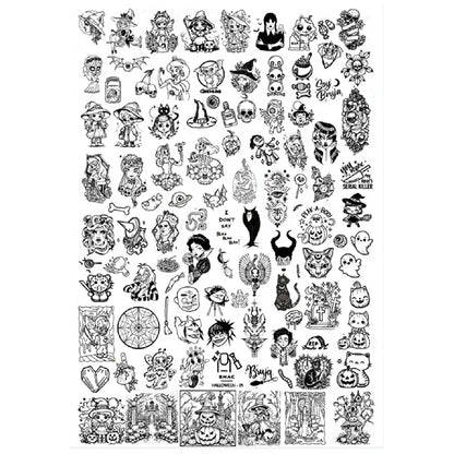 Cartoon Halloween Nail Stamping Plates skull Character Animals Template Stencils Nail Art Stamp Plate Manicure Nail Print Tool