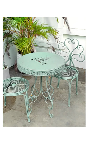 Table d'extérieur en fer européen, balcon de cour, table de terrasse, conception de dentelle, meubles de jardin, décoration de la maison, petite table basse