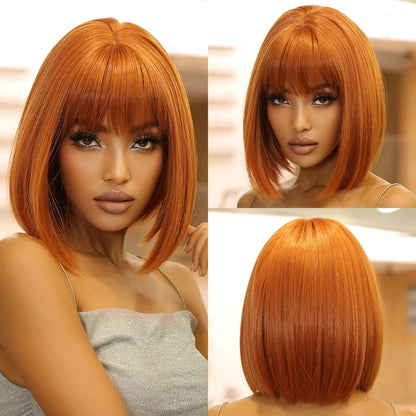Perruque synthétique multicolore arc-en-ciel pour fêtes quotidiennes, perruque cosplay Halloween, perruque coiffure bob, couvre-chef
