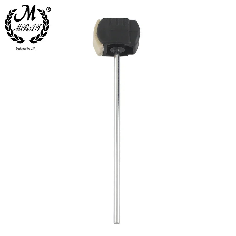 M MBAT – marteau de batteur à pédale de tambour, remplacement pour Kit de batterie, accessoire, arbre en acier inoxydable, tête de batteur à pédale en feutre
