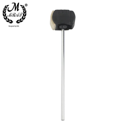 M MBAT – marteau de batteur à pédale de tambour, remplacement pour Kit de batterie, accessoire, arbre en acier inoxydable, tête de batteur à pédale en feutre