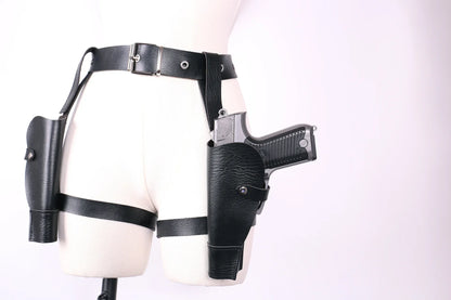 Ceinture de cosplay de police ChimTomb Raider Lara Croft, étui de cow-boy occidental, accessoires de jeu de plis, accessoires, 2024