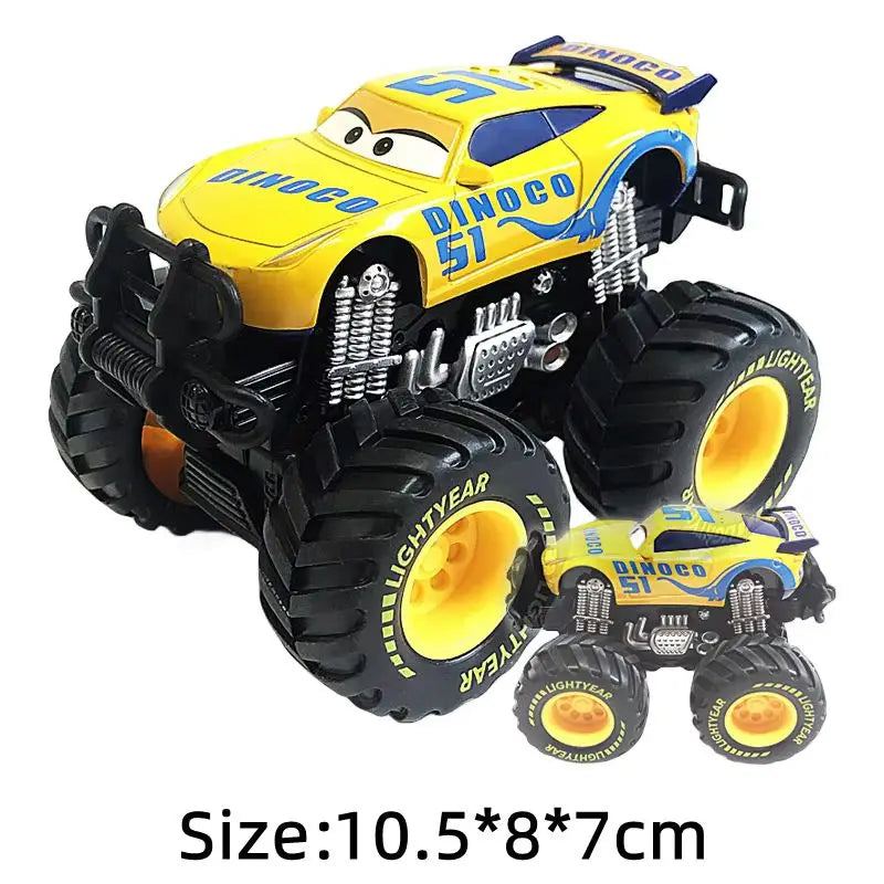 Pixar Cars 2 3 lutteur Mater et Lightning Mcqueen série de course véhicule en alliage métallique jouets pour enfants cadeau de collection à jambes hautes