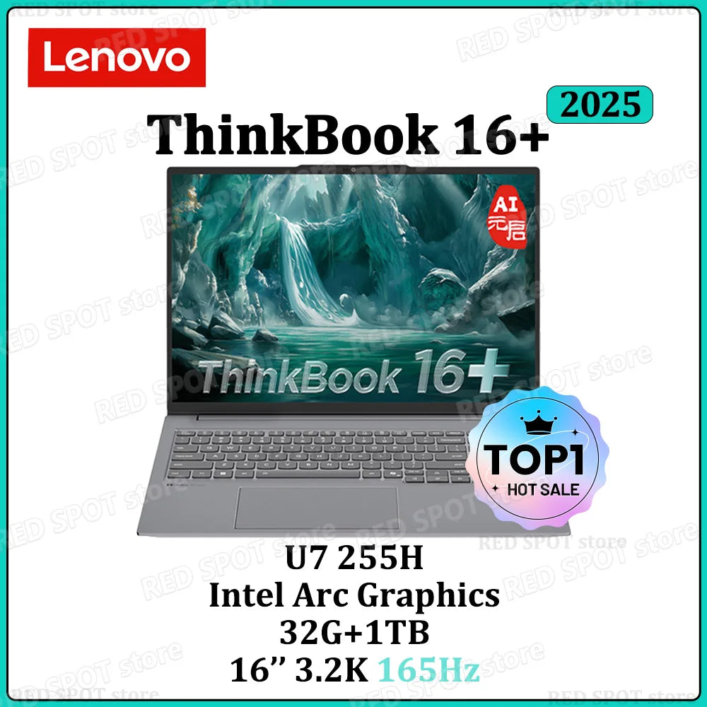 Lenovo ThinkBook 16+  2025 laptop U9 285H ARC 32G+1TB SSD 16'' 3.2K 165Hz