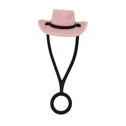 Silicone Cowboy Hat Straw Covers Caps Dustproof Cute Protector Mug Straw Tip for 30 40Oz Tumbler Water Bottle Decor Accessories