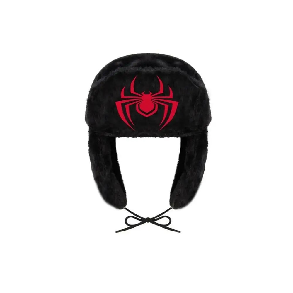 New Hot Winter Kuromi Spider Man Stitch Violent Bear Cartoon Hat Popular Man Women Cute Warm Ears Protection Hat New Year Gifts