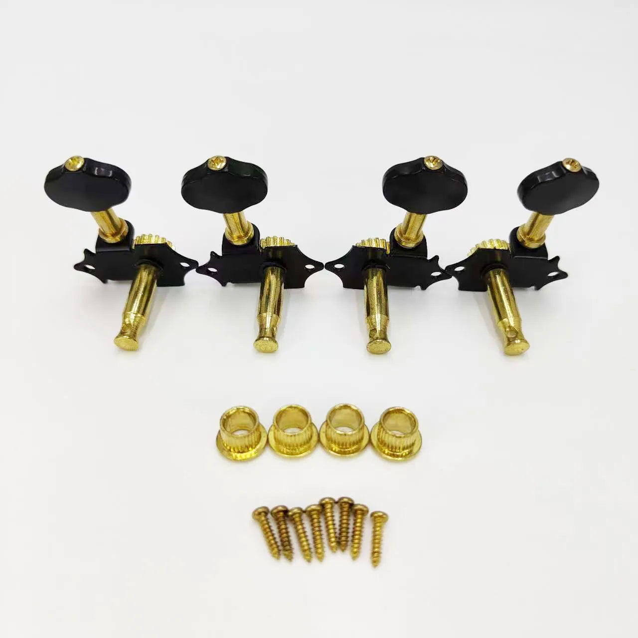 Chevilles de réglage pour ukulélé 2R2L, trou à queue courte, chevilles de réglage ouvertes pour ukulélé, enrouleur Quasi, petits accessoires pour ukulélé à 4 cordes