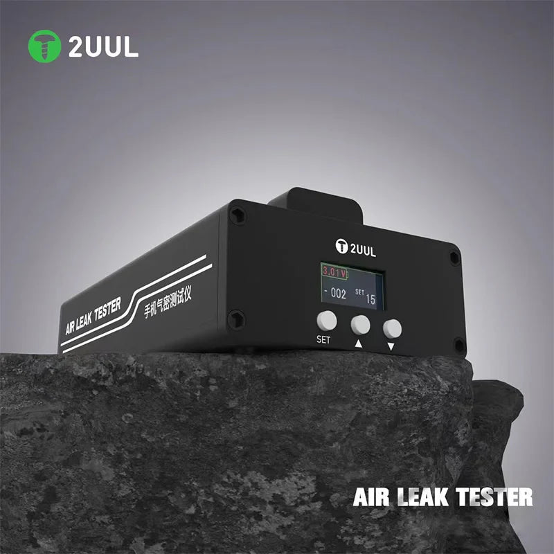 2UUL Air Leak Tester with Silicone Protective Pad  for Mobile Phone Maintenance Air Tightness Waterproof Testing Repair Tool
