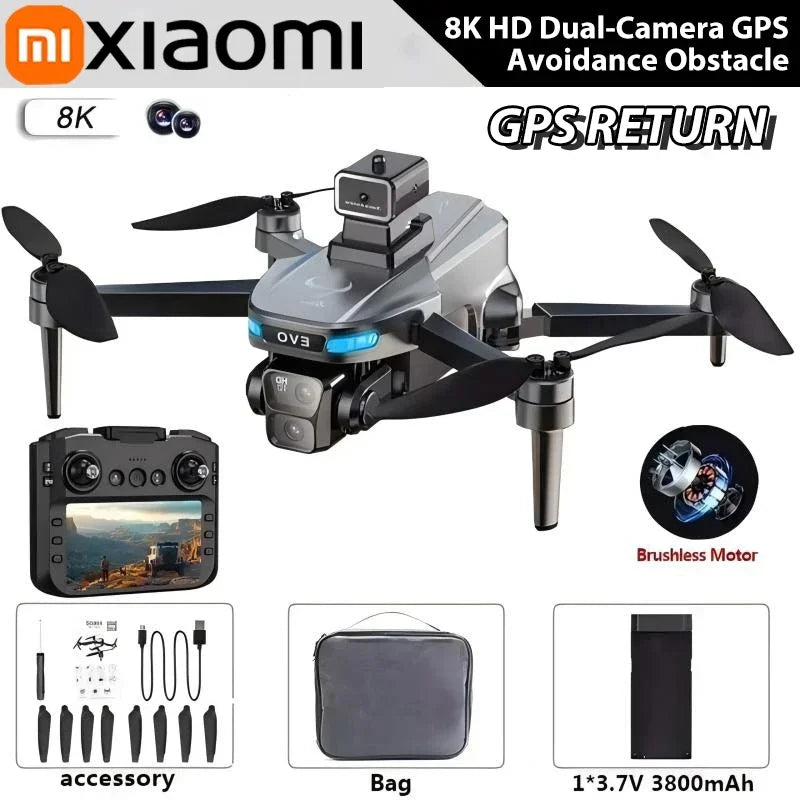 Xiaomi SG901 MAX GPS Drone professionnel 8K aérien HD évitant des obstacles avec écran plus grand télécommande Drone pliable sans brosse