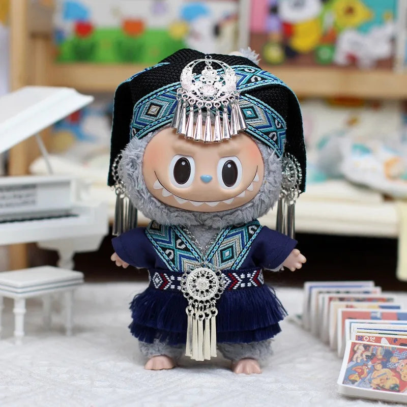 Labubu clothing refers to unique costumes of ethnic minorities in China, with distinctive characteristics (dolls not included)