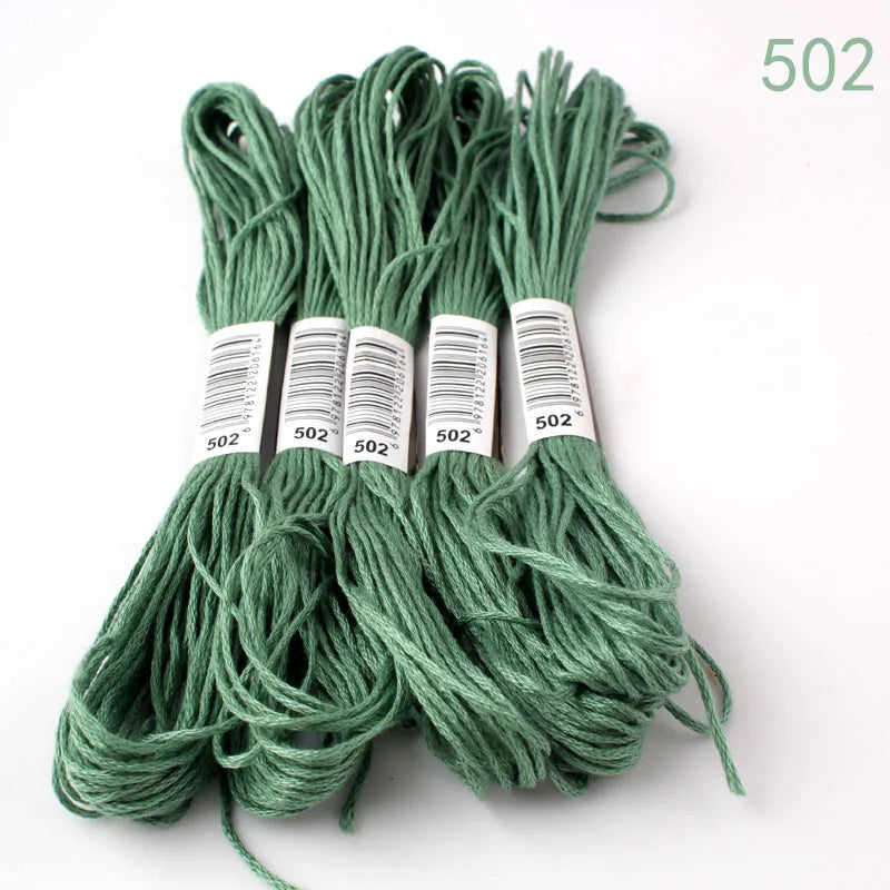 433---581--10 pcs cross-Stitchou  Embroidery Thread Floss Sewing Skeins Craft DIY Bracelet braided
