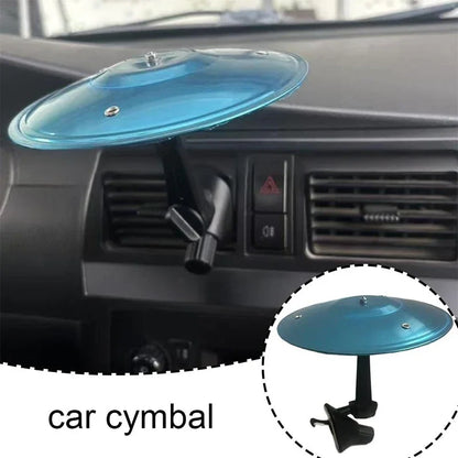 Nouvelle cymbale Crash de voiture créative, décoration de cymbale à Percussion montée sur voiture, cymbale de voiture pour grille d'aération, facile à installer, faire conduire plus amusant