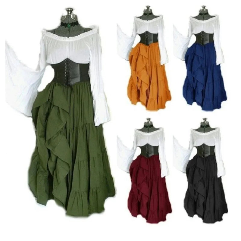 Masquerade Victorian Gothic Queen Evening Dress Medieval Renaissance Elf Princess Lolita Party Women Dance Retro Cosplay Costume