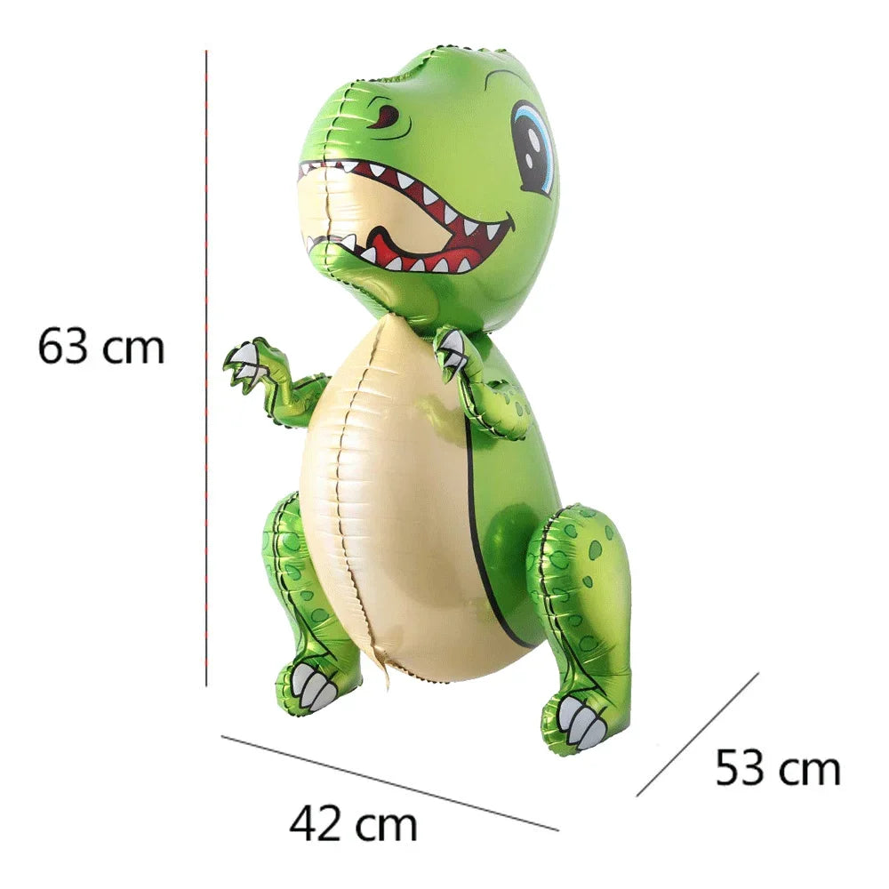 3D Self standing Dinosaur Tyrannosaurus Animal Balloons for Birthday Party Baby Shower Decoration Kit Inflatable Party Supplies
