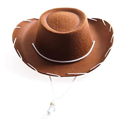 Cowboy accessory cowboy hat performance cosplay costume felt princess hat adjustable dress-up bachelorette party hat women